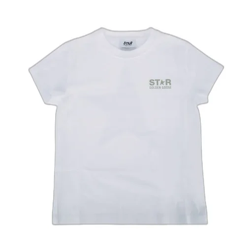 Golden Goose Kids Logo Printed Crewneck T-Shirt