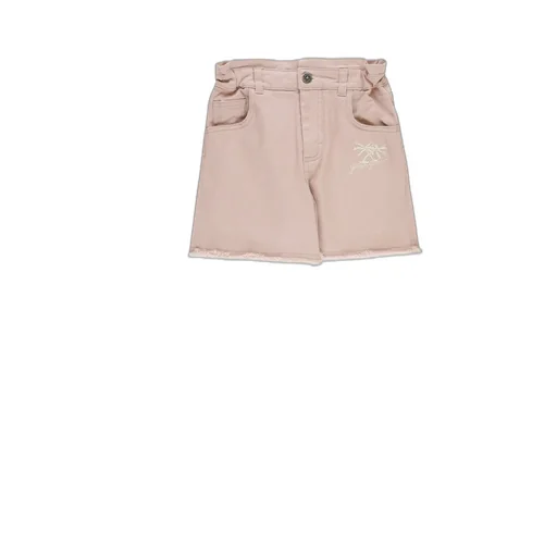 Golden Goose Kids Logo Embroidered Frayed-Edge Denim Shorts