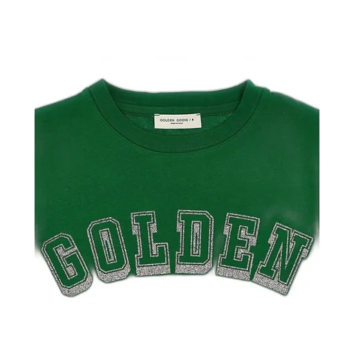 Golden Goose Kids Glitter Logo Printed T-Shirt