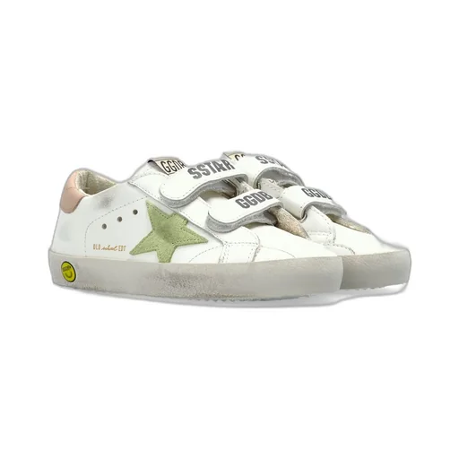 Golden Goose Kids Old School Round Toe Sneakers