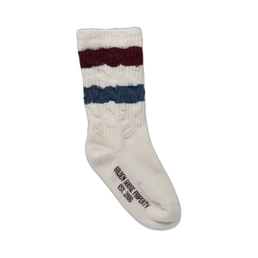 Golden Goose Kids Stripes Distressed Socks