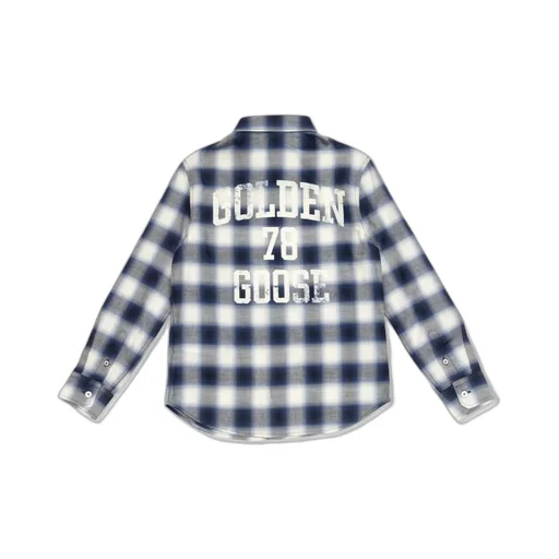 Golden Goose Kids Checked Button-Up Shirt