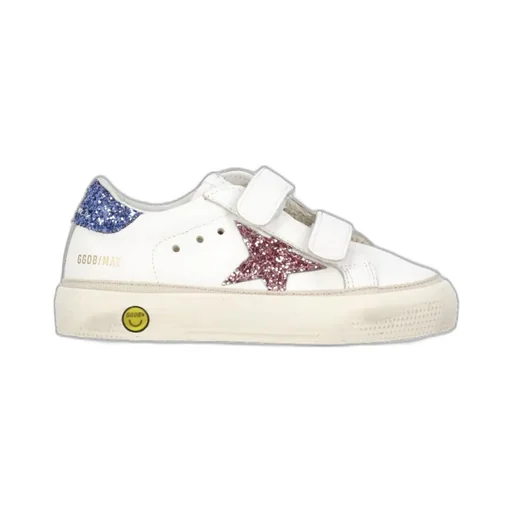 Golden Goose Kids May School Round Toe Sneakers