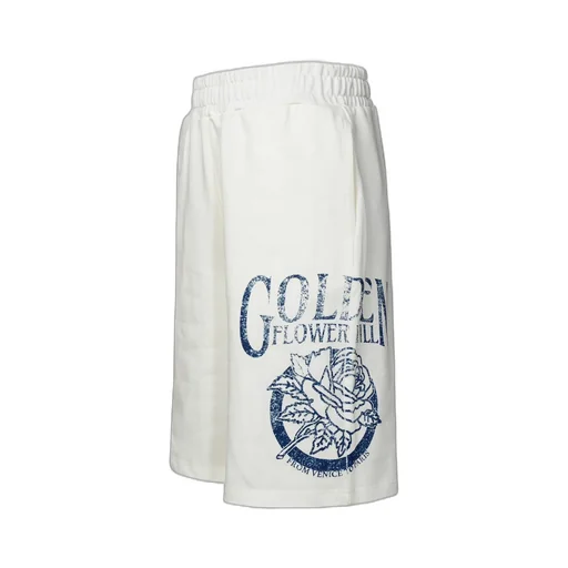 Golden Goose Kids Logo Printed Bermuda Shorts
