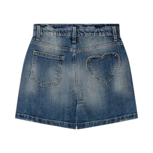 Golden Goose Kids High-Waist Distressed Denim Shorts