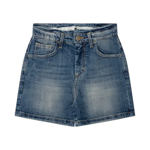 Golden Goose Kids High-Waist Distressed Denim Shorts