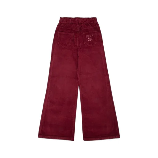 Golden Goose Kids Logo Detailed Wide Leg Trousers