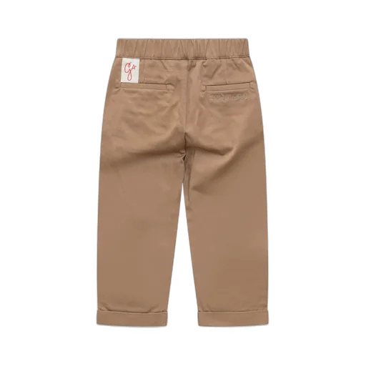 Golden Goose Kids Logo Patch Straight Leg Pants