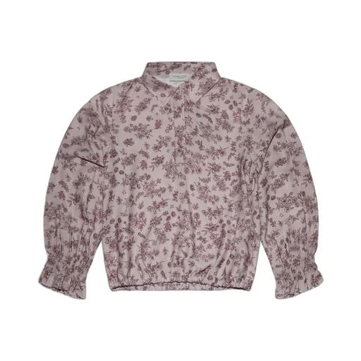 Golden Goose Kids Flloral Printed Elasticated Hem Blouse