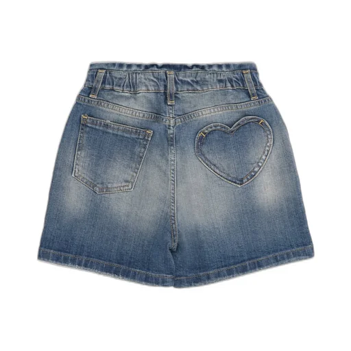 Golden Goose Kids Button Detailed Denim Shorts