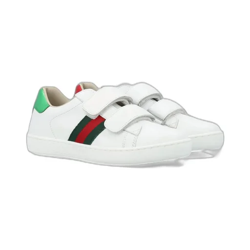 Gucci Kids Ace Round Toe Sneakers