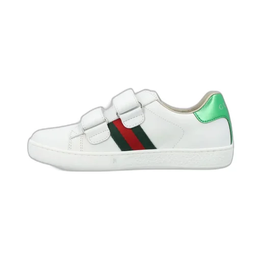 Gucci Kids Ace Round Toe Sneakers