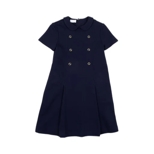 Gucci Kids Double-Breasted Pleated Dress