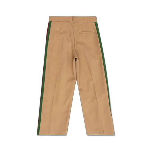 Gucci Kids Button Detailed Straight Leg Trousers