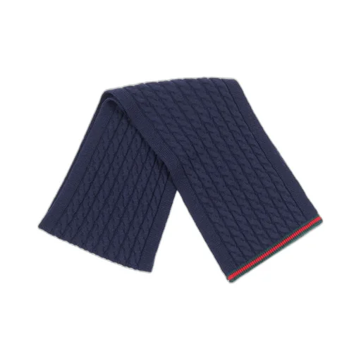 Gucci Kids Ribbed Knitted Scarf