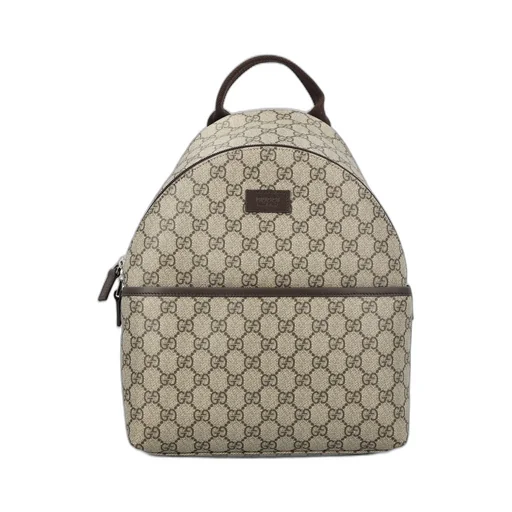 Gucci Kids Logo Patch Zip-Up Backpack