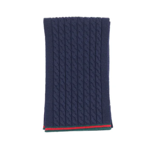 Gucci Kids Ribbed Knitted Scarf