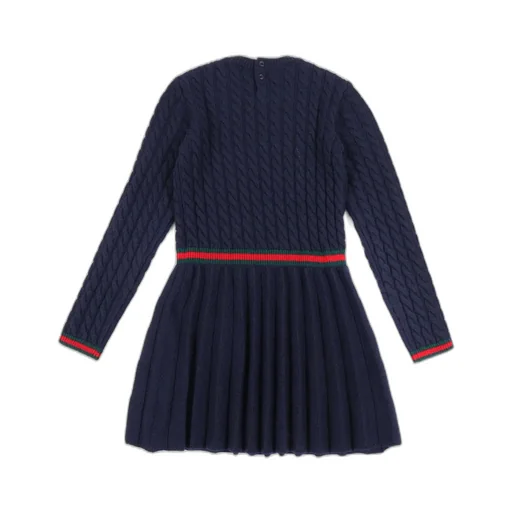 Gucci Kids Long-Sleeved Crewneck Dress