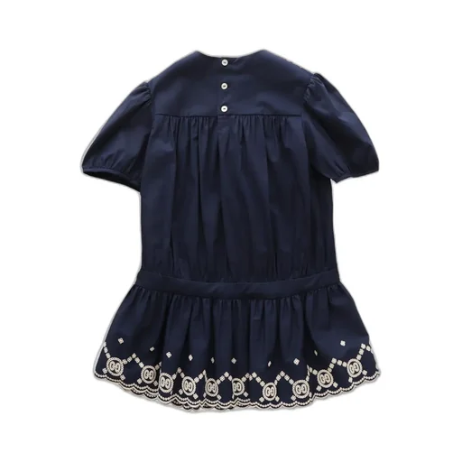 Gucci Kids Embroidered Crewneck Dress