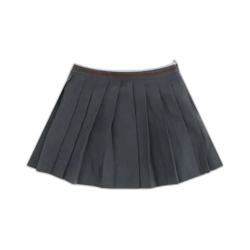 Gucci Kids Web Stripe Waistband Pleated Skirt