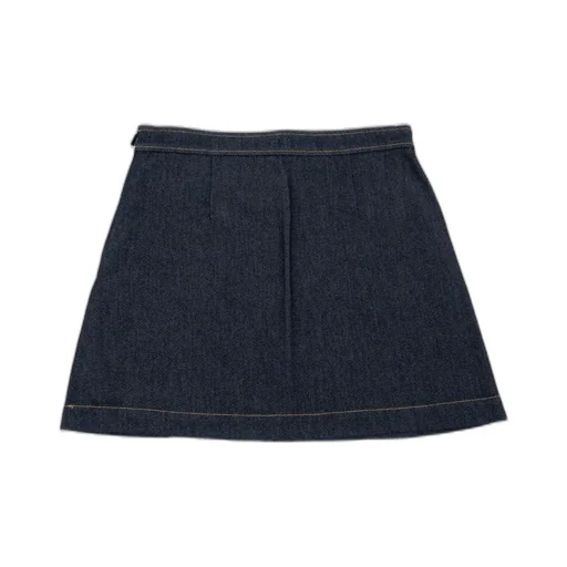 Gucci Kids Horsebit Denim Skirt