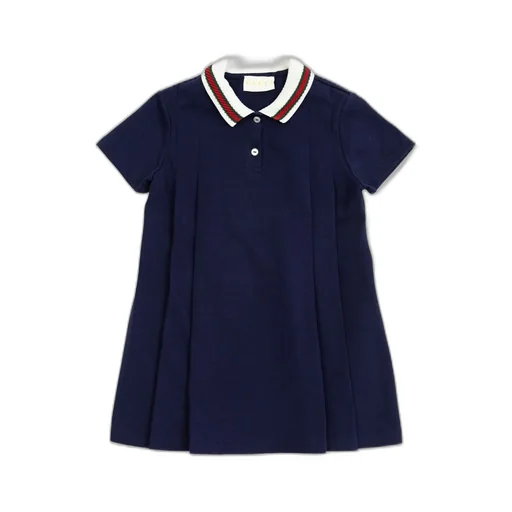 Gucci Kids Web-Collar Short-Sleeved Dress