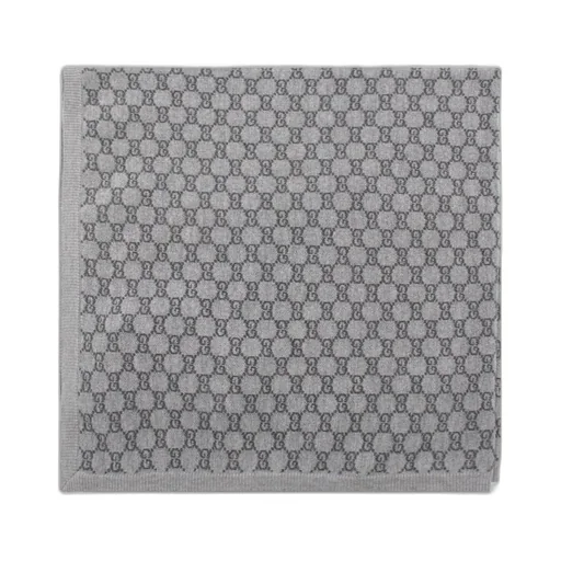 Gucci Kids Gg-Patterned Knitted Square Scarf