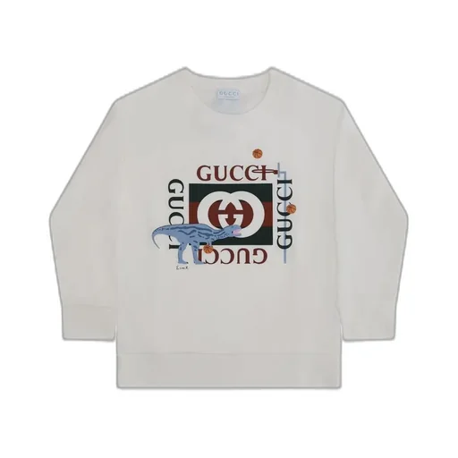Gucci Kids Logo Printed Long-Sleeved T-Shirt