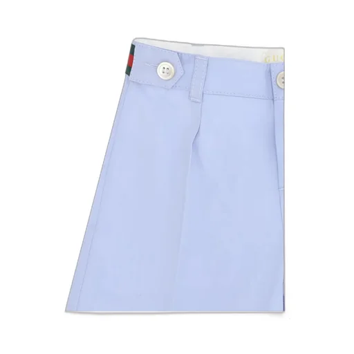 Gucci Kids Web-Stripe Button Detailed Shorts