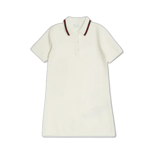 Gucci Kids Embroidered Short-Sleeved Polo Dress