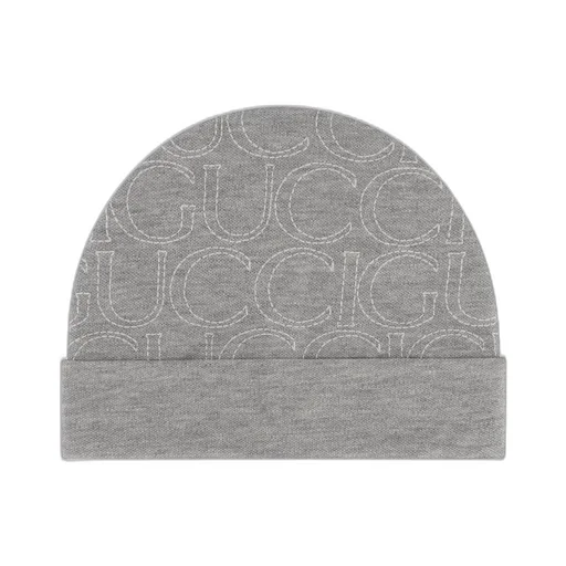 Gucci Kids Logo Embroidered Turn-Up Brim Beanie