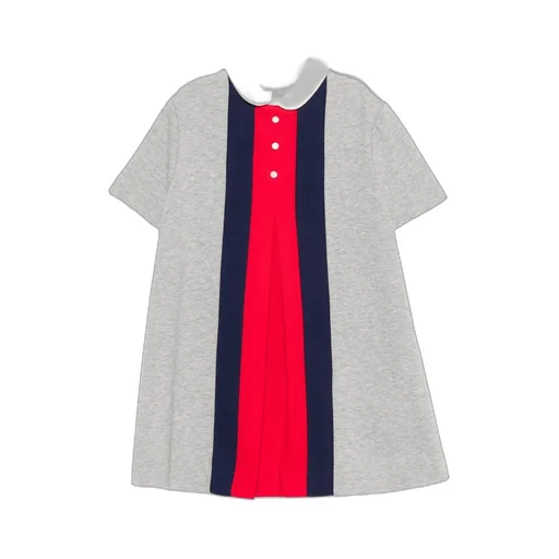 Gucci Kids Short Sleeve Flared Dress