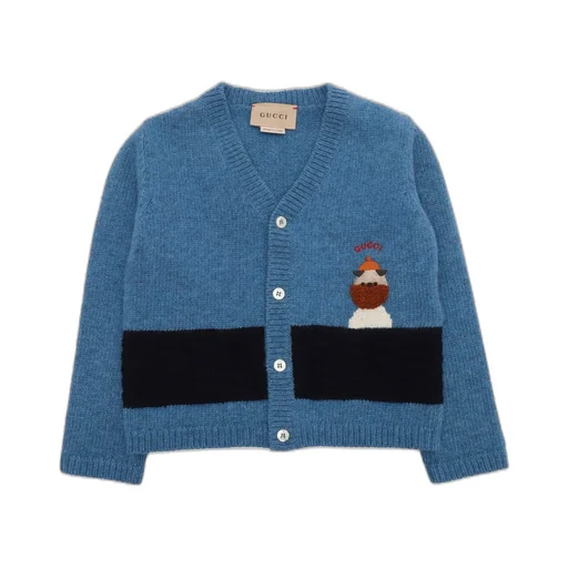 Gucci Kids V-Neck Button-Up Cardigan