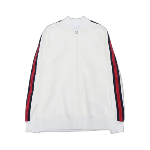 Gucci Kids Web Stripe Zip-Up Jacket