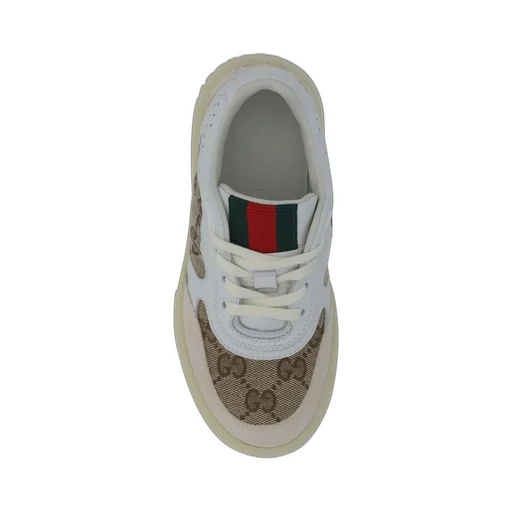 Gucci Kids Re-Web Lace-Up Sneakers