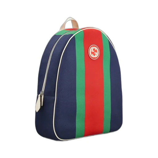 Gucci Kids Logo Patch Zip-Up Backpack