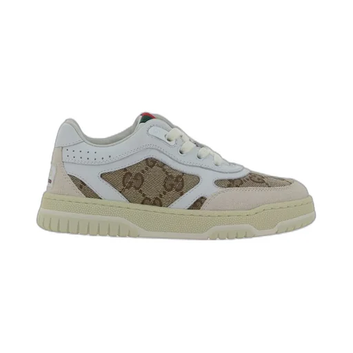 Gucci Kids Re-Web Lace-Up Sneakers