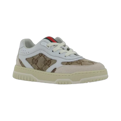 Gucci Kids Re-Web Lace-Up Sneakers