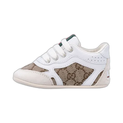 Gucci Kids Re-Web Lace-Up Trainers