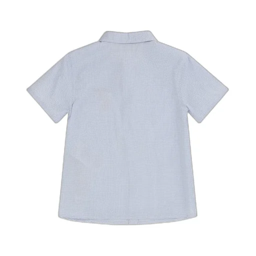 Gucci Kids Logo Embroidered Checked Shirt