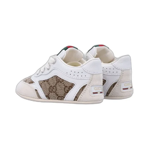 Gucci Kids Re-Web Lace-Up Trainers