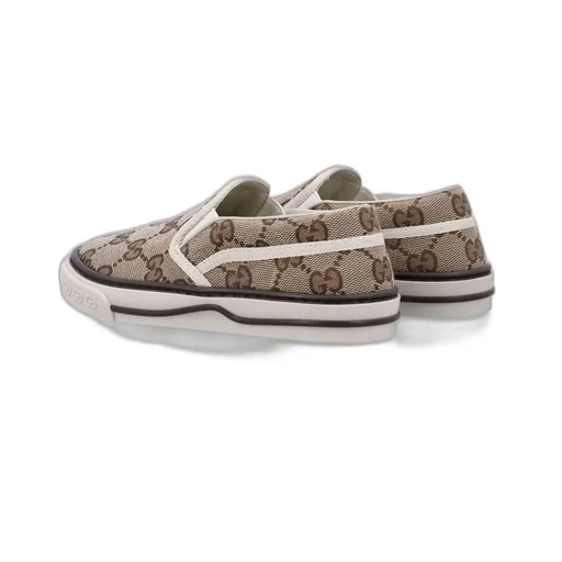 Gucci Kids Gg Logo Embossed Slip-On Sneakers