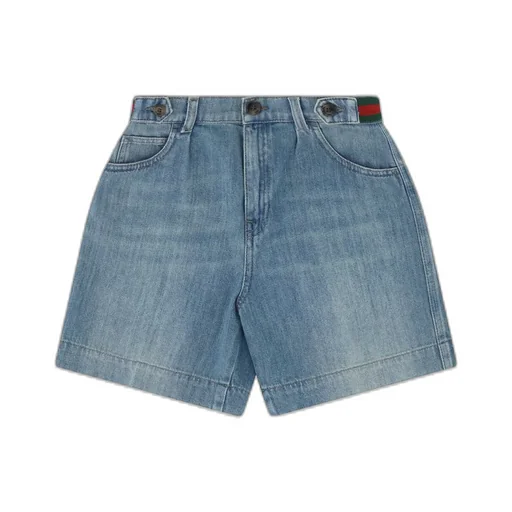 Gucci Kids Denim Bermuda Shorts