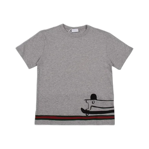 Gucci Kids Stripe Detailed Crewneck T-Shirt