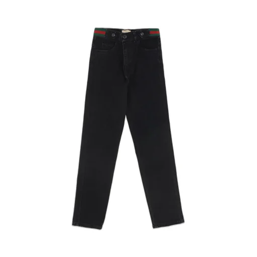 Gucci Kids Button Detailed Straight Leg Pants