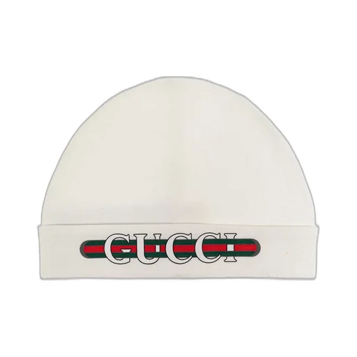 Gucci Kids Logo Printed Beanie