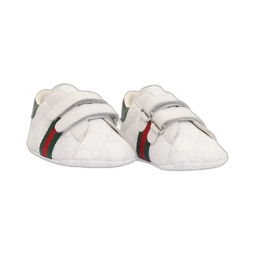 Gucci Kids Ace Double-Strap Sneakers