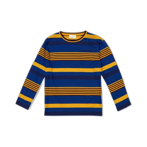 Gucci Kids Striped Long-Sleeve T-Shirt