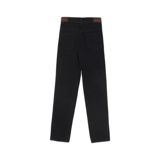 Gucci Kids Button Detailed Straight Leg Pants
