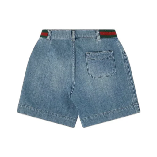 Gucci Kids Denim Bermuda Shorts
